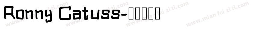 Ronny Catuss字体转换